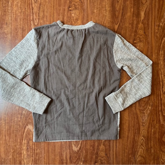 Robert Geller Crew Neck Long Sleeve Pullover Sweater Wool/Linen Gray Men’s 48 - Picture 4 of 6